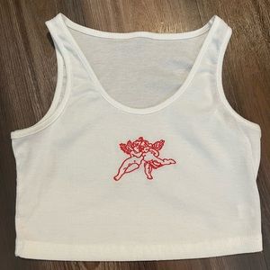 shein angel crop tank top
